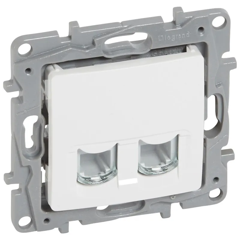 Legrand NILOE GNIAZDO 2XRJ11 BIAŁE