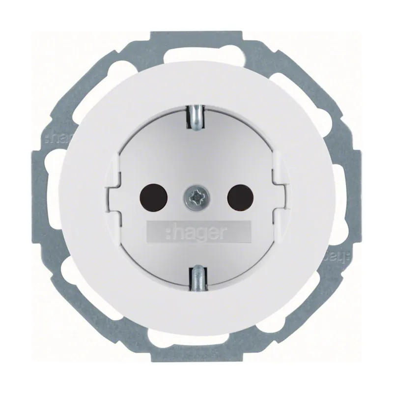 Gniazdo SCHUKO białe R.classic WLS1200WG Hager