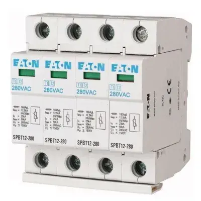 OGRANICZNIK PRZEPIĘĆ TYP 1+2 (KLASA B+C) SPBT12-280/4 EATON