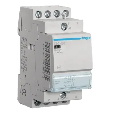 STYCZNIK 230VAC 4NC 25A AC-7A/B ESC426 HAGER POLO