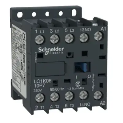 STYCZNIK MOCY TeSys K AC3 9A 3P 1NO CEWKA 24VAC ZACISKI SKRZYNKOWE LC1K0910B7 SCHNEIDER