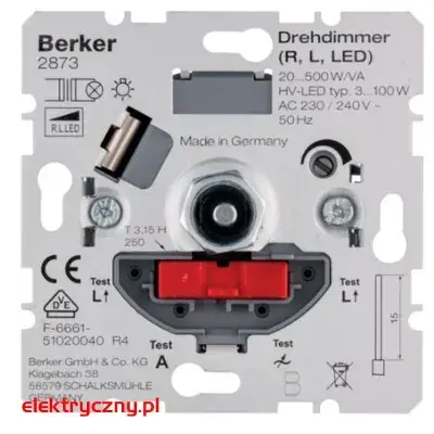 BERKER ONE ŚCIEMNIACZ OBROTOWY 2873 HAGER