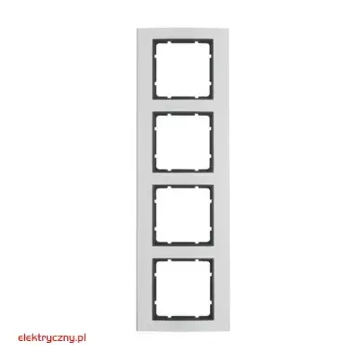 BERKER B.3 ALUMINIUM/ANTRACYT RAMKA 4-KROTNA 10143004 HAGER