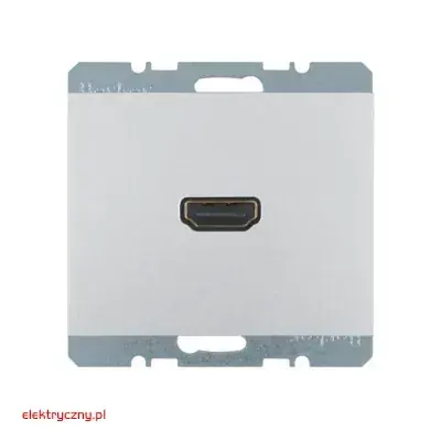 BERKER K.5 ALUMINIUM GNIAZDO POJEDYNCZE HDMI 3315427003 HAGER