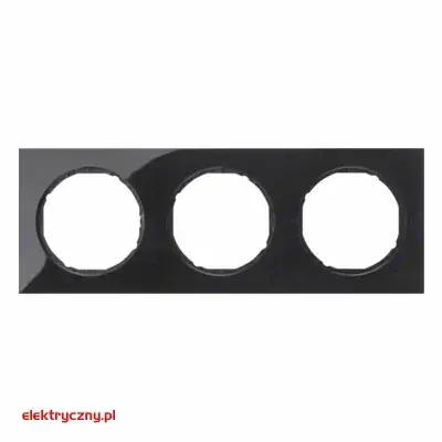 BERKER R.3 RAMKA 3-KROTNA CZARNY 10132245 HAGER