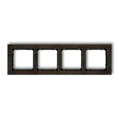 DECO RAMKA POCZWÓRNA EFEKT DREWNA WENGE/CZARNY KARLIK DRD-4G