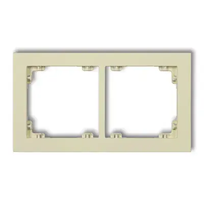 DECO RAMKA PODWÓJNA PASTEL MATT ORZECH ZIEMNY KARLIK 44DR-2