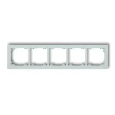 DECO RAMKA PIĘCIOKROTNA PASTEL MATT LODOWY BŁĘKIT KARLIK 47DR-5