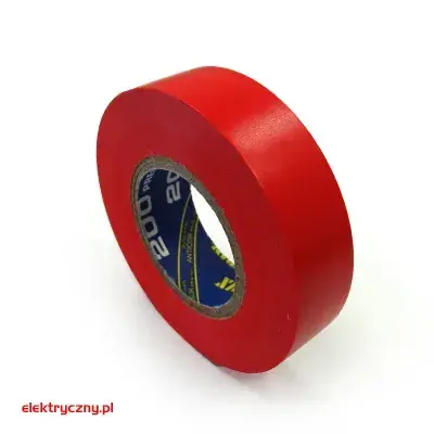 TAŚMA ELEKTROIZOLACYJNA PCW 19mm x 18m CZERWONA ANTICOR