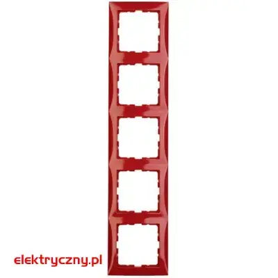 BERKER B.KWADRAT CZERWONA RAMKA 5-KROTNA 10158962 HAGER