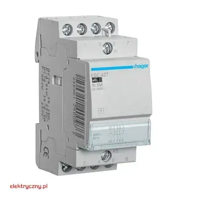 STYCZNIK 2NO+2NC 25A 230V AC ESC427 HAGER
