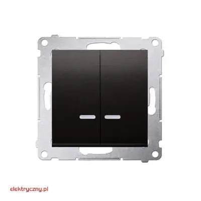 SIMON 54 PREMIUM ANTRACYT ŁĄCZNIK ŚWIECZNIKOWY Z PODŚWIETLENIEM DW5BL.01/48 KONTAKT - SIMON