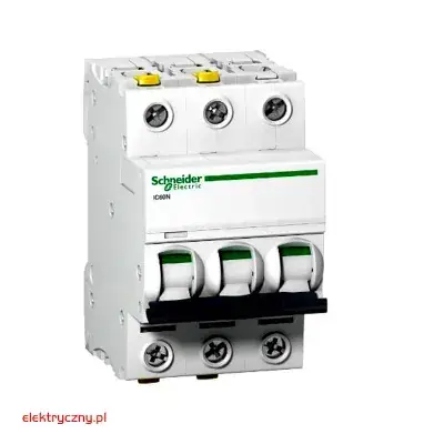 WYŁĄCZNIK NADPRĄDOWY 3P 40A TYPC A9F07340 iC60H-C40-3 ACTI 9 SCHNEIDER ELECTRIC