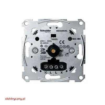 MERTEN M-SYSTEM MECHANIZM ŚCIEMNIACZA OBROTOWY 420W MTN5138-0000 SCHNEIDER ELECTRIC