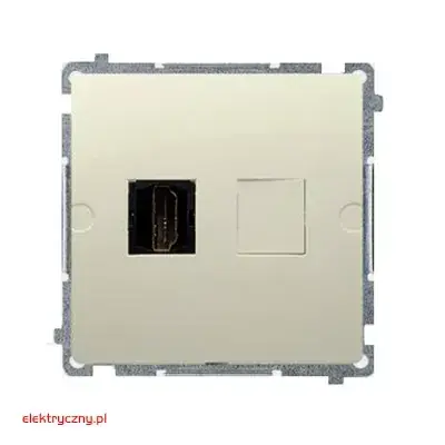 SIMON BASIC BEŻOWY GNIAZDO HDMI 1-KROTNE BMGHDMI.01/12 KONTAKT-SIMON