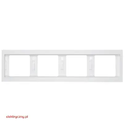 BERKER K.1BIAŁY RAMKA POZIOMA 4-KROTNA 13837009 HAGER