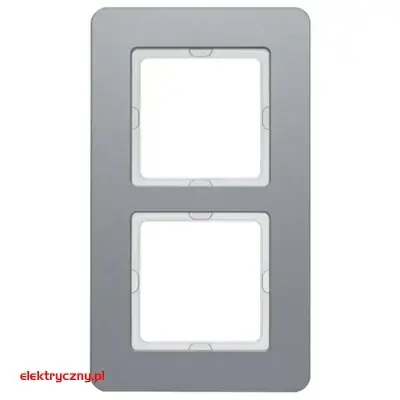 BERKER Q.7 RAMKA ALUMINIOWA PODWÓJNA 10126074 HAGER