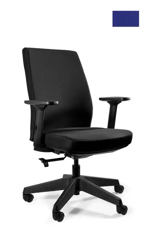 Unique Work Fotel biurowy czarny/royalblue 1268-BL415