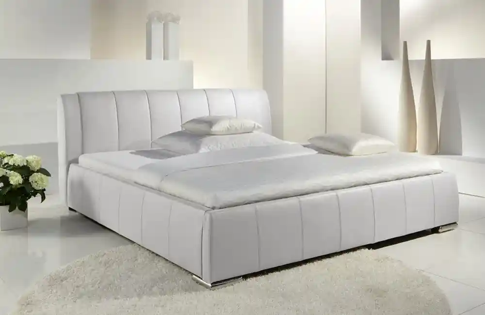 Fato Luxmeble Eva Łóżko tapicerowane 140 cm białe 16304