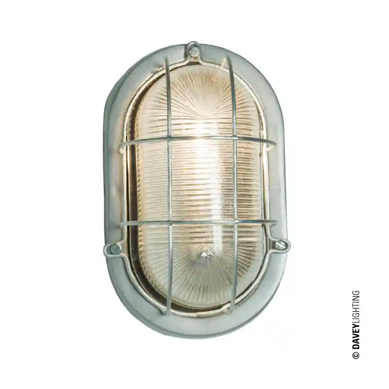 Davey Lighting Bulkhead Kinkiet 24,5x15 cm IP54 G24d TC-D 2-pin CFL srebrny DP7003/AL/G24
