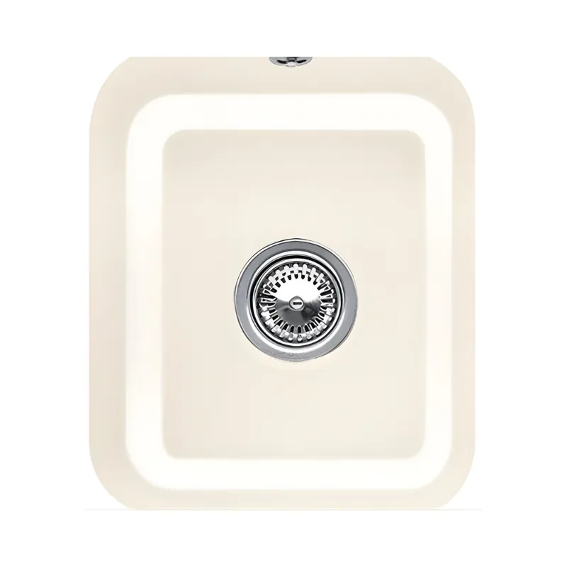 Villeroy&Boch Cisterna 45 Zlewozmywak ceramiczny jednokomorowy CeramicPlus 37x43,5 cm kremowy Crema 670401KR