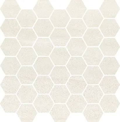 Cersanit Bantu Cream Heksagon Small Mosaic Glossy Mozaika ścienna 29x29,7 cm kremowa WD598-003