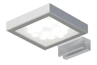 MCJ Elletro Square L Lampa na lustro 6000K stal polerowana EL-SQL/CW/SP