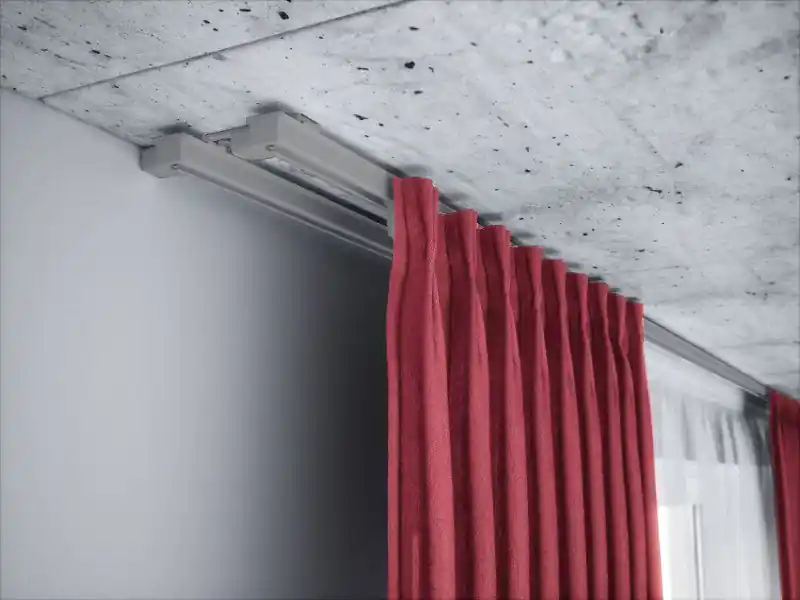 Szyna aluminiowa sufitowa dwutorowa ZS szara