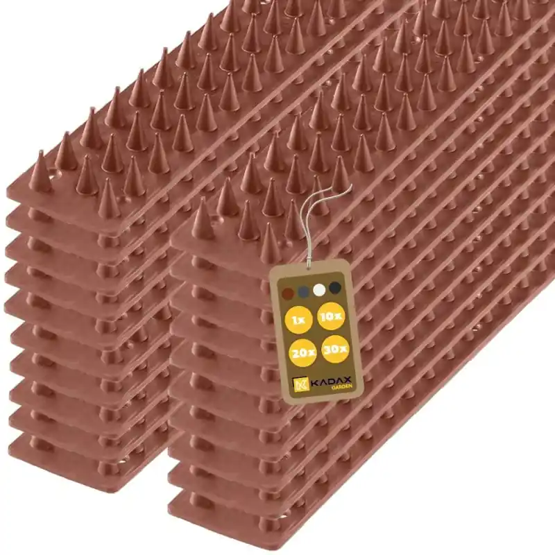 Plastikowe kolce Tosta przeciw ptakom 50 cm brązowe 20 szt.