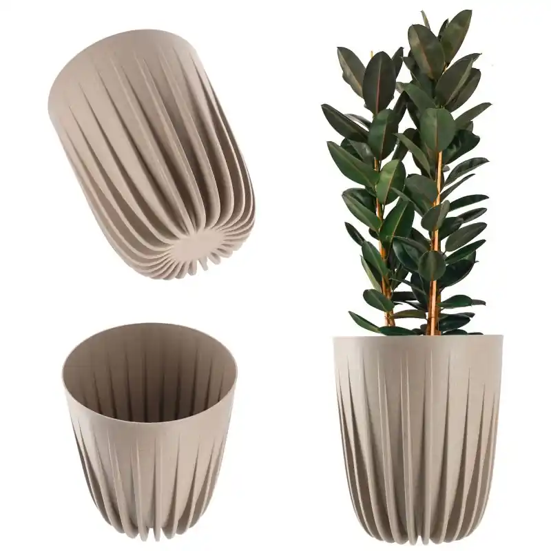Eko doniczka z wkładem Costa 19 cm, latte