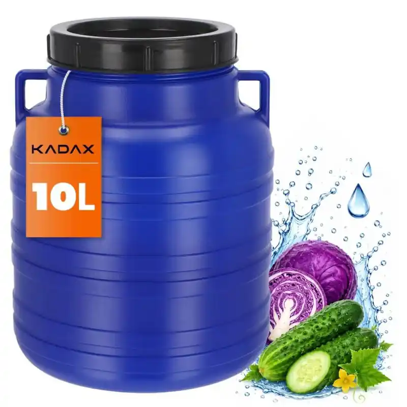 Plastikowa beczka do kiszenia Odda 10L, niebieska