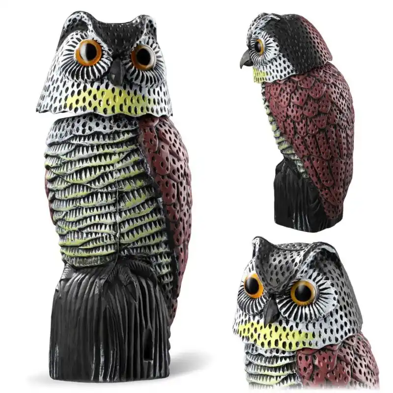 Figurka sowy z ruchomą głową 37 x 17 cm