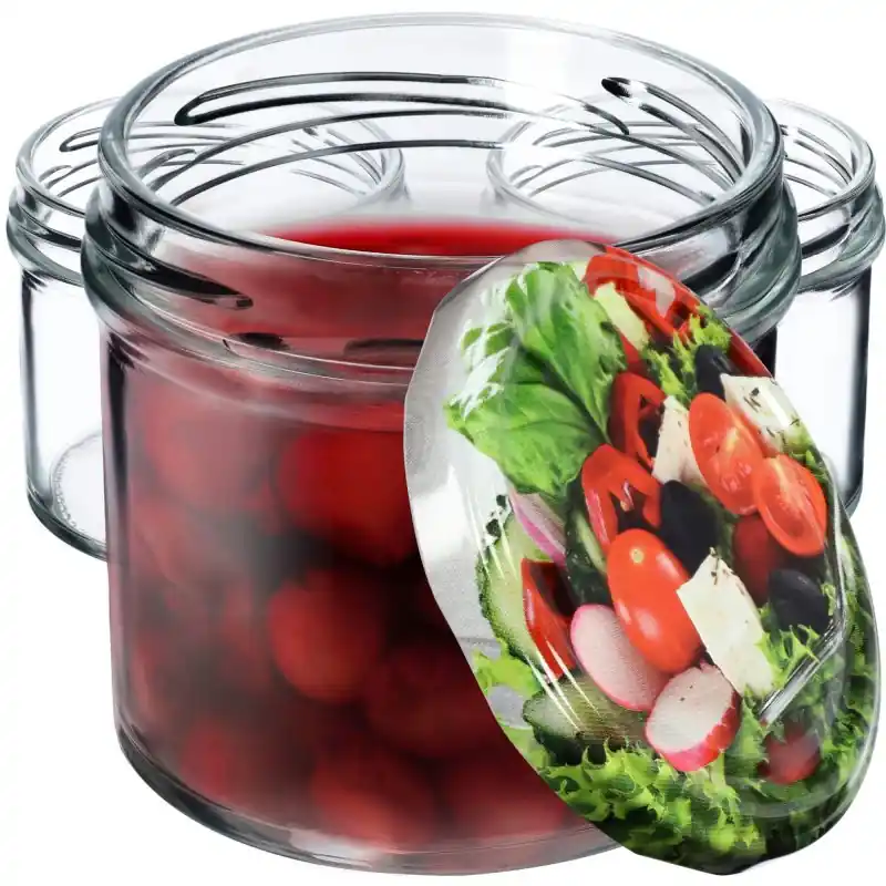 Słoiki Vigo 140ml 50szt fi 66 mm + wieczko "Mix warzyw"