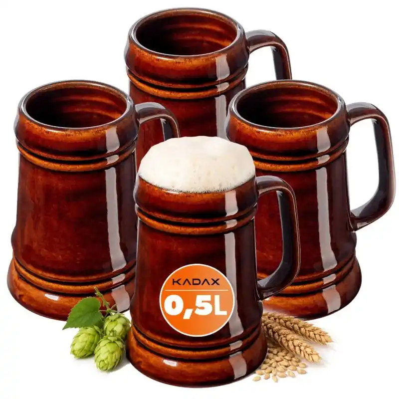 Kufel kamionkowy Olympia 0.5L, 4 szt.