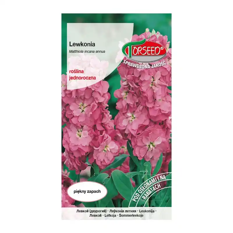 Lewkonia letnia - Matthiola incana annua Excelsior różowa 0,5g