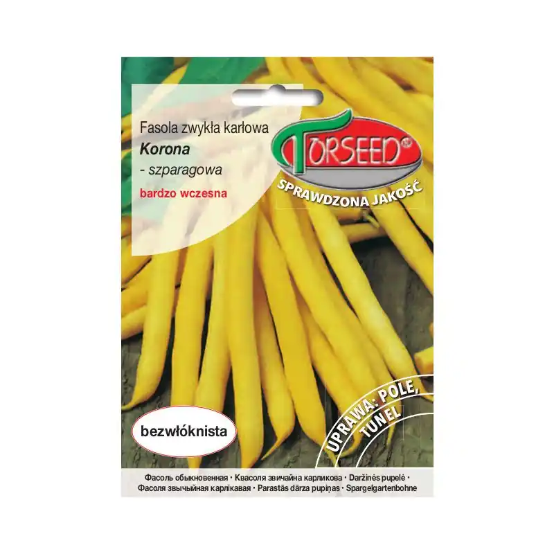 Fasola zwykła karłowa szparagowa żółtostrąkowa Korona 30g