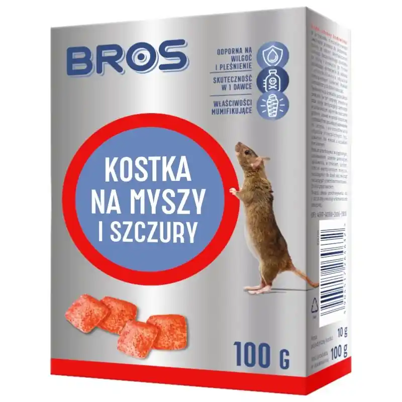 Bros Kostka na myszy i szczury 100g
