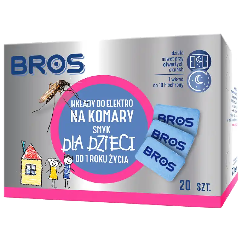 Bros Wkłady do elektro na komary Smyk 20 szt.