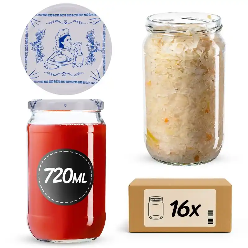 Słoiki na przetwory Niva 720ml fi 82 mm 48szt + wieczko Makatka