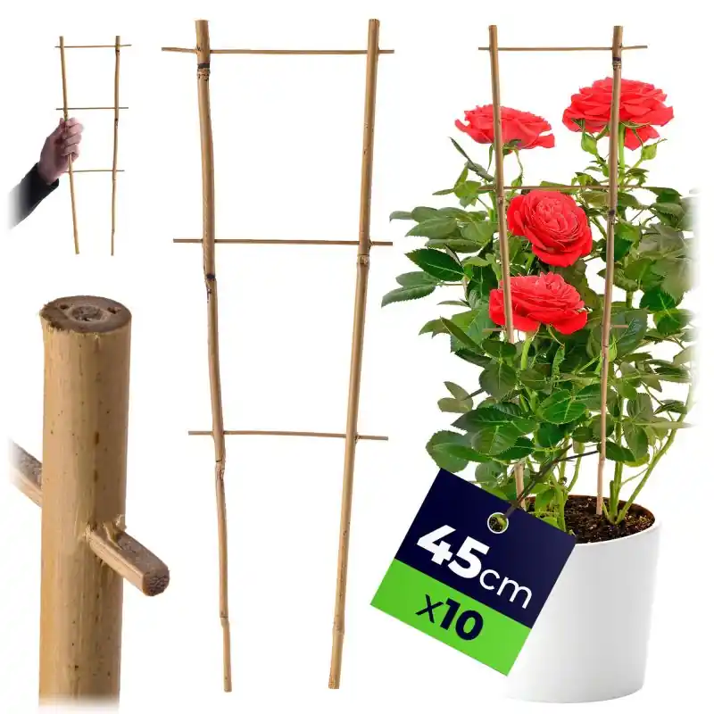 Drabinka bambusowa do roślin Taio 45 cm 10 szt.