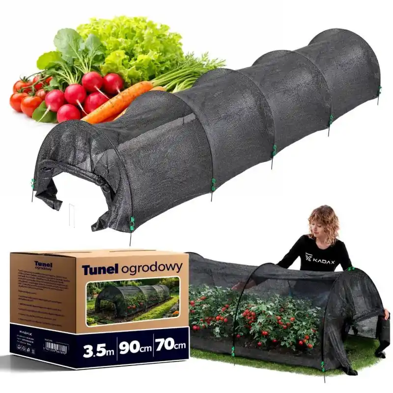 Tunel ogrodowy Vindelle siatka PE 350 x 90 x 70 cm