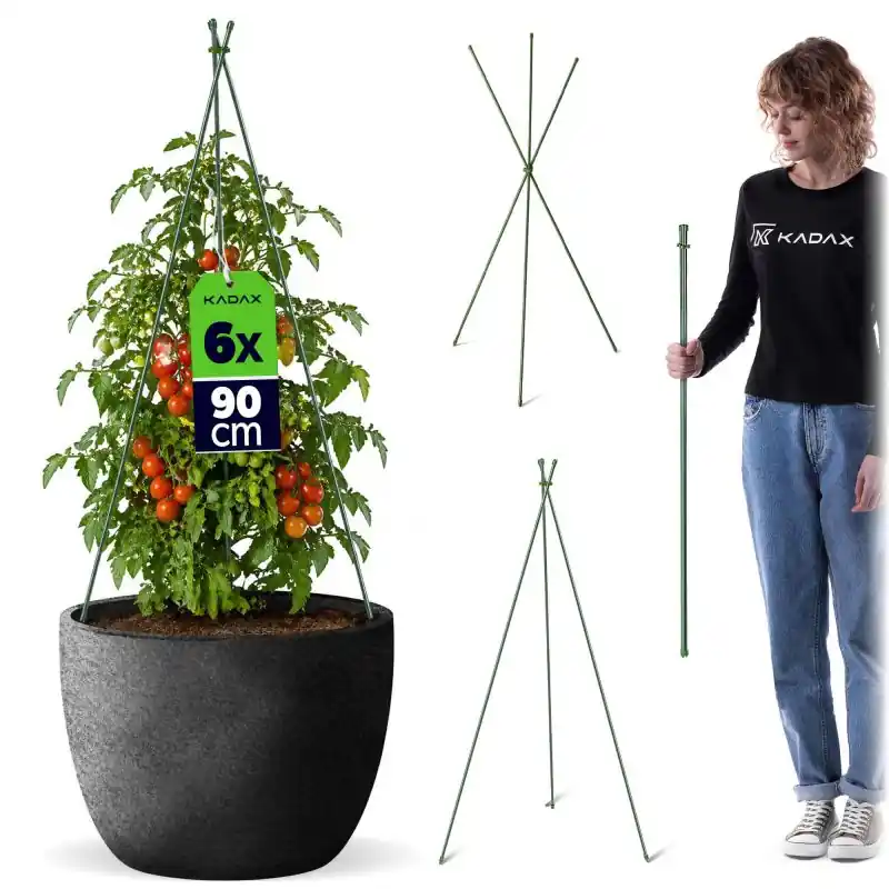 Stożkowa podpora ogrodowa Chevre 3-elementowa 90 cm 6 szt.