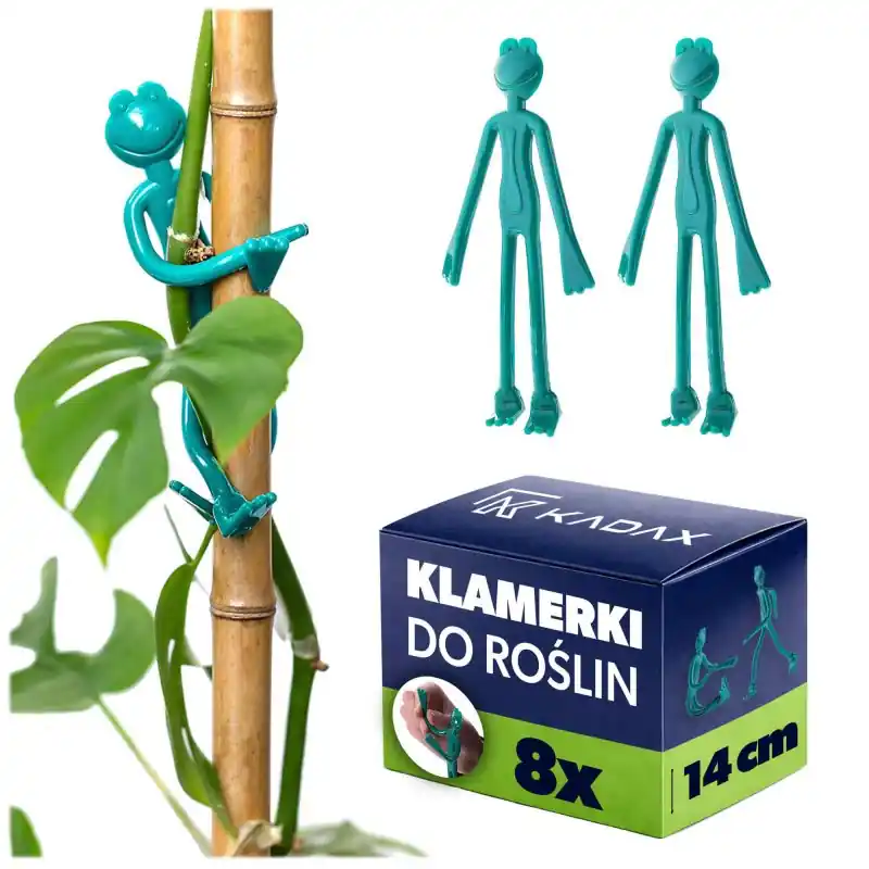 Klamerki do spinania roślin Authon 6 x 14 cm zielone 8 szt.
