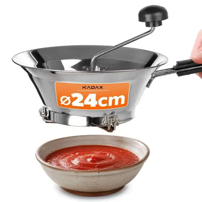 Przecierak do warzyw Rovereto 24 x 10.5 cm ze stali nierdzewnej z nóżkami