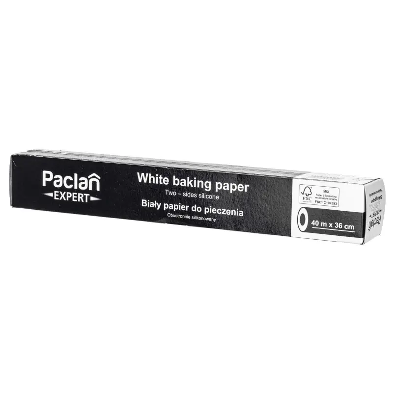 Paclan Expert Biały papier do pieczenia 40 m x 36 cm