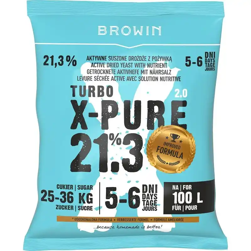 Browin Drożdże winiarskie Turbo X-Pure 21.3% 100L