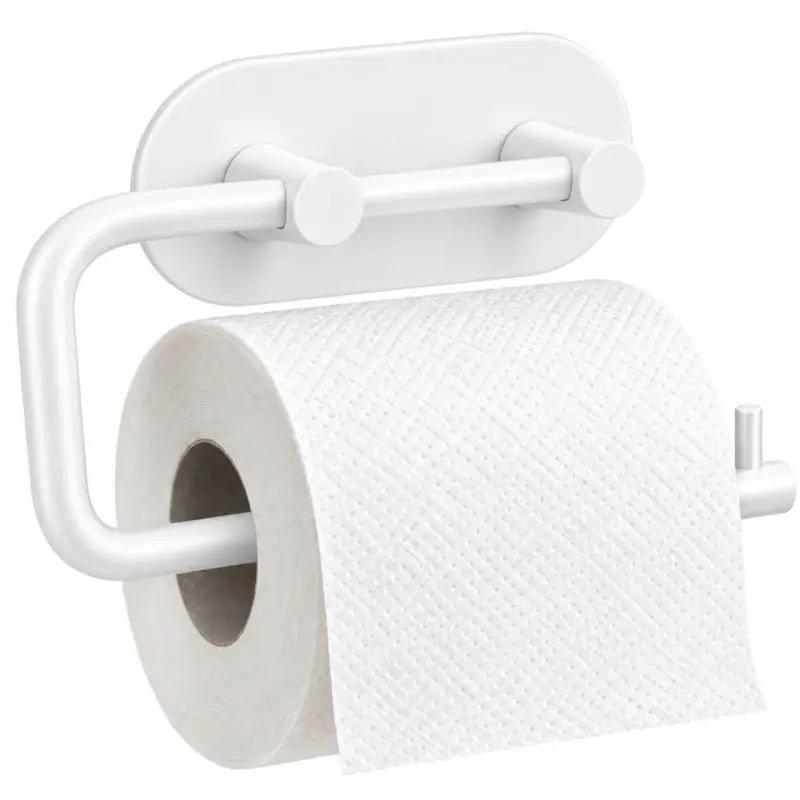 Uchwyt na papier toaletowy Still samoprzylepny biały