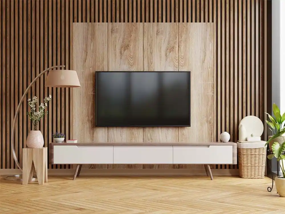 Lamele w nowoczesnym salonie