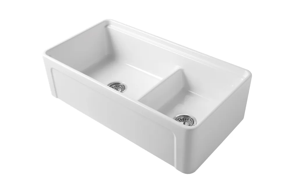 Bleu Provence Cook Zlew kuchenny półblatowy podwójny 91,4x48,8 white LK23