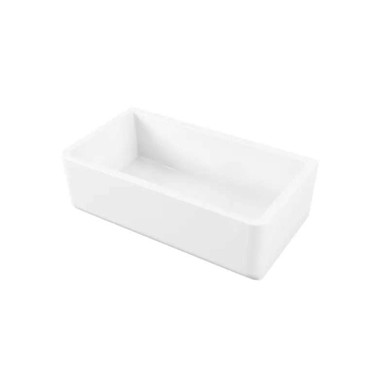 Galassia FRAME Zlew ceramiczny jednokomorowy 84x46 cm Biały 5130